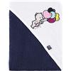 Be Mammy Asciugamano con Cappuccio 100% Cotone Neonato e Bimbo Oeko-Tex Standard 100 100cm x 100cm BE20-240-BBL (Blu Scuro - Orso)