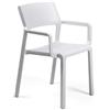 Nardi Sedia con Braccioli Trill da Esterno in Fiberglass - Bianco