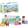 PLAYMOBIL Junior 71682 Autobus, inclusi bagagli e quattro personaggi, giocattolo sostenibile realizzato in plastica a base vegetale, per bambini dai 12 mesi in su, Autobus da viaggio