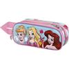 Disney Principesse Disney Adorable-Astuccio 3D Doppio, Blu, 22 x 9,5 cm