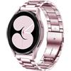 DEALELE Compatibile con Samsung Galaxy Watch 6/6 Classic / 5/5 Pro / 4/4 Classic / 3 41mm / Active 2, Cinturino di Ricambio in 20mm Metallo Acciaio Inossidabile per Huawei GT3 42mm, Rosa