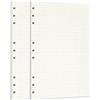 Zelten 2 confezioni B5 90 fogli/180 pagine a quadretti fogli sfusi di carta perforata per raccoglitore a 9 fori, organizer personale, quaderno, ricaricabile, confezione da 2