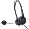 Lindy Cuffie Lindy 42870 USB con microfono nero [42870]