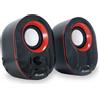 Conceptronic Altoparlante Conceptronic mini USB 2.0 nero e rosso [245332]