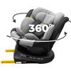 KidsZone Seggiolino Auto 0-36 kg Isofix i-Size, 40-150 cm - Seggiolino Auto Girevole 360 per Bambini Gruppo 0/1/2/3 - Top Tether, Reclinabile 5 posizioni, Regolabile in Altezza