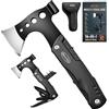 RoverTac Multi Strumento Ascia da Campeggio Ascia Multiutensile 11 in 1 Attrezzatura da campeggio con coltello martello sega bottiglia apriscatole cacciaviti guaina di nylon regali per gli uomini