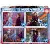 Educa - Puzzle Frozen 2 | 4in1 Puzzle Progressivo 50/80/100/150 pezzi | Anna, Elsa, Olaf, Disney Frozen | dai 5 anni (18640)