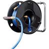 Brennenstuhl Avvolgitubo Anti Torsione con Tubo Flessibile per Aria Compressa da 20 Metri, Made in Austria, Brennenstuhl 1127010010, Tubo, 6/12mm, Avvolgitubo Robusto con Supporti per Montaggio a Parete, Nero/Blu