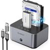 ORICO M.2 NVMe e 2,5/3,5 pollice HDD Docking Station con Clonazione Offline, 10 Gbps, con Alloggiamento del Dissipatore di Calore in Alluminio (IT28E-C)