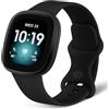 AXFEE Cinturino per Fitbit Versa, 1 Pezzi Cinturino Regolabile Cinturino Sportivo, Silicone Cinturino Ricambio, Compatibile per Fitbit Versa 3/Fitbit Versa 4/Fitbit Sense/Sense 2 (Piccolo/Grande)