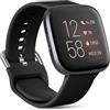 AXFEE Cinturino per Fitbit Versa, 1 Pezzi Cinturino per Fitbit Versa 2, Regolabile Cinturino Sportivo, Cinturino Ricambio, Compatibile per Fitbit Versa 2(Nero, Grande)