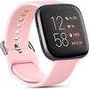 AXFEE Cinturino per Fitbit Versa, 1Pezzi Cinturino per Fitbit Versa 2, Regolabile Cinturino Sportivo, Cinturino Ricambio, Compatibile per Fitbit Versa 2(Rosa, Piccolo)