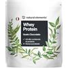 natural elements Polvere Whey Protein - cioccolato - 1 kg - 23 g di proteine per porzione - per il tuo sviluppo muscolare, ad alto dosaggio - prodotto e testato in laboratorio in Germania