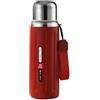 Fangehong Borraccia Bottiglia Termica 800ml, Thermos Bevande Calde, Tazza Termica con Filtro, Bottiglia d'Acqua Isolata in Acciaio Inossidabile, Thermos Sottovuoto con Coperchio, 24 Ore (Caldo/Freddo) (Rosso)