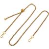 QUARKZMAN Catena per Borsa a Tracolla, 130cm Catene per Borse Regolabili Cinghia Ricambio Tracolla Catena Borse per Borse Pochette Portafogli Fai Da Te, Bronzo