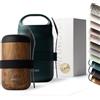 MAMEIDO Contenitore Termico per Alimenti Caldi 500 ml (Oak Wood) | ermetico, senza BPA, isotermico sottovuoto per cibi caldi e freddi, porta pranzo, lunch box inox, termos per alimenti