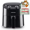 GOURMETmaxx Friggitrice ad aria calda da 4,5 l, con 8 programmi, ideale per cuocere a basso contenuto di grassi, grigliare o cuocere senza olio, con display LCD, funzione timer e Stay-On, 1400 W