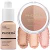 Hilareco PHOERA Foundation, PHOERA Contour Palette Tonalità con evidenziatore, Bronzer e Rouge, Trucco PHOERA (101+ #001 Contour/Porcelain+#001, 110 g (Confezione da 1))