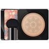 VISVIC Mushroom Head Air Cushion Correttore CC Cream Acqua Feeling Flawless BB Cream Controllo Olio idratante, Leggero e levigante Anti-cerchio scuro Regali Naturali per le ragazze (Naturale)