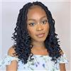 Mscat 12 Inch Wavy Senegalese Twist Crochet Hair 8 Pack Pre-Looped Passione Twist Crochet Hair With Curly Ends Synthetic Havana Twist Braiding Hair Extension for Women Kids 1B#