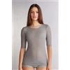 Intimissimi Maglia Manica Corta Ultranatural With Cashmere Grigio