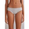 Intimissimi Slip Cotone E Pizzo Grigio Chiaro
