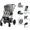 Cybex Gold Trio Cybex "SET XL" Balios S Lux con Cloud G e Base G, Adattatori e Parapioggia - con Marsupio Amya Esclusivo (opzionale) Stone grey Marsupio Escluso