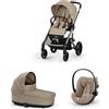 Cybex Gold Trio Cybex Balios S Lux con Cloud G e Parapioggia Almond beige