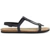 Geox D Brionia Low A, Sandali Piatti, Nero, 41 EU