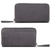 ROYALZ 'Helena' RFID Vintage Portafogli Donna Grandi Pelle Portafoglio con Protezione RFID 12 Scomparti per Carte, Colore:Navy Grigio
