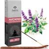 Simply Vedic Bastoncini di incenso al patchouli Simply Vedic 250 grammi (circa 135 bastoncini di incenso premium + porta) | Dura 60 minuti, ideale per preghiere, aromaterapia