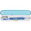 Dioche Detergente per spazzolini Porta spazzolini con protezione dai raggi UV, Sterilizzatore per Spazzolino da Denti, Porta Spazzolino Antibatterico UV, per sterilizzare lo spazzolino da denti(blu)