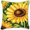 VERVACO Kit Cuscino Punto Croce Girasole Set Ricamo Principianti Cuscini Gobelin Decorativi ca. 40 x 40 cm Accessori per Lavoretti Creativi DIY Casa Decor Hobby Adulti Cross Stitch