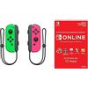 Nintendo Switch: Set Da Due Joy-Con, Verde/Rosa Neon Limited & 365 Giorni Switch Online Membri (Individual) Codice download
