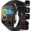 Marsyu 2024 Nuovo Smartwatch Uomo con ECG/Acido Urico/𝐆li𝐜𝐞𝐦𝐢𝐚/Pressione Arteriosa/Sonno/BMI/Temperatura Corporea/Cardiofrequenzimetro,1,96Orologio con Funzione Telefono,Pulsante SOS, IP68 iOS Android