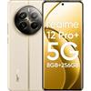 realme 12 Pro+ 5G Cellulare Android 8GB RAM 256GB ROM, 6,7 pollici Smartphone, 64MP Fotocamera, Qualcomm Snapdragon 7s Gen 2 5G, AMOLED Schermo curvo da 120Hz, Navigatore Beige, senza adattatore