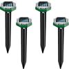 LUFEIS Scaccia Talpe Ultrasuoni Solare, 4 PCS Dissuasori Per Talpe, Repellente per Topi, Ultrasuoni per Topi, Repellente Talpe Ultrasuoni Solare con Impermeabile,per Talpe,Anti Talpe,Gopher (4 PCS)