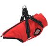vidaXL Cappotto Cani Imbracatura Impermeabile Riflettente Rosso L40, Cappotto Invernale per Cani, Cappotto per Cani e Pettorina, Cappotto per Cuccioli con Imbracatura