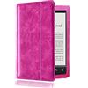 Achard Custodia per Sony PRS-T2 cover per eReader da 6, sottile, leggera, in pelle sintetica di alta qualità, con funzione di accensione/spegnimento automatico, per custodie Sony PRS-T2 (rosa)