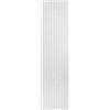 Esseci Pannelli Decorativi Murali Acustici Fonoassorbenti in Legno, Pannelli Decorativi con Listelli in Legno per Isolamento Acustico e Riduzione del Rumore (Bianco, 275cm)