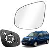 ZWPARTS Vetro dello Specchio Sostituzione per Renault Kangoo II 2013-2021, Specchietto Retrovisore Esterno Iperbolico Riscaldato Vetro dello Specchietto Sferico Sinistro o Destro (Sinistra)