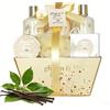 GLOSS ! Cofanetto da bagno LUXURY GOLD - Cofanetto di bellezza per donna - Cesto di bellezza, cura e benessere - Regalo per donna, compleanno, Natale, insegnante, festa della mamma - CORBEILLE