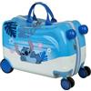 Undercover - Trolley cavalcabile Stitch - bagaglio per bambini su cui sedersi - caricabile fino a 50 kg - con pratiche maniglie per il trasporto - robusta valigia da viaggio per bambini