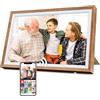 Fine Life Pro Cornice digitale Fine Life Pro 10,1 pollici, Wi-Fi digitale, 32 GB, 1280 x 800 HD, IPS, Touch screen, Smart Cloud, rotazione automatica, condivisione tramite app (colore mogano)