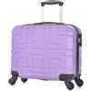 R.Leone Valigia EasyJet 45x36x20 cm Trolley Bagaglio a mano in ABS 4 Ruote 2130 (XS 45X41X20cm senza ruota 45x36x20cm, Lilla)