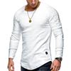 MQYXGS T-Shirt da Uomo T-Shirt Casual Manica Raglan Felpa Tinta Unita Camicetta Moda Manica Lunga Girocollo Top T-Shirt Tinta Unita Slim Fit Girocollo Manica Lunga Pieghettata T-Shirt con Maniche Raglan