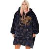 Harry Potter Potter Vuddie Coperta Oversize con Cappuccio Uomo Donna | Pullover in Morbido Pile con Icone e Logo da Donna e Uomo | Felpa Taglia Unica con Grande Tasca