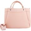 Armani Exchange Wave Medium Tote with Webb Strap, Shopping M Donna, Alba, Taglia Unica