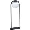Eglo Prata Vecchia Lampada da Esterni Moderna, Minimalista, con Attacco E27. IP44. in Acciaio Zincato Nero e Plastica Bianca