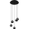 Eglo lampada a sospensione Perpigo, lampada a 5 luci, lampada a sospensione
